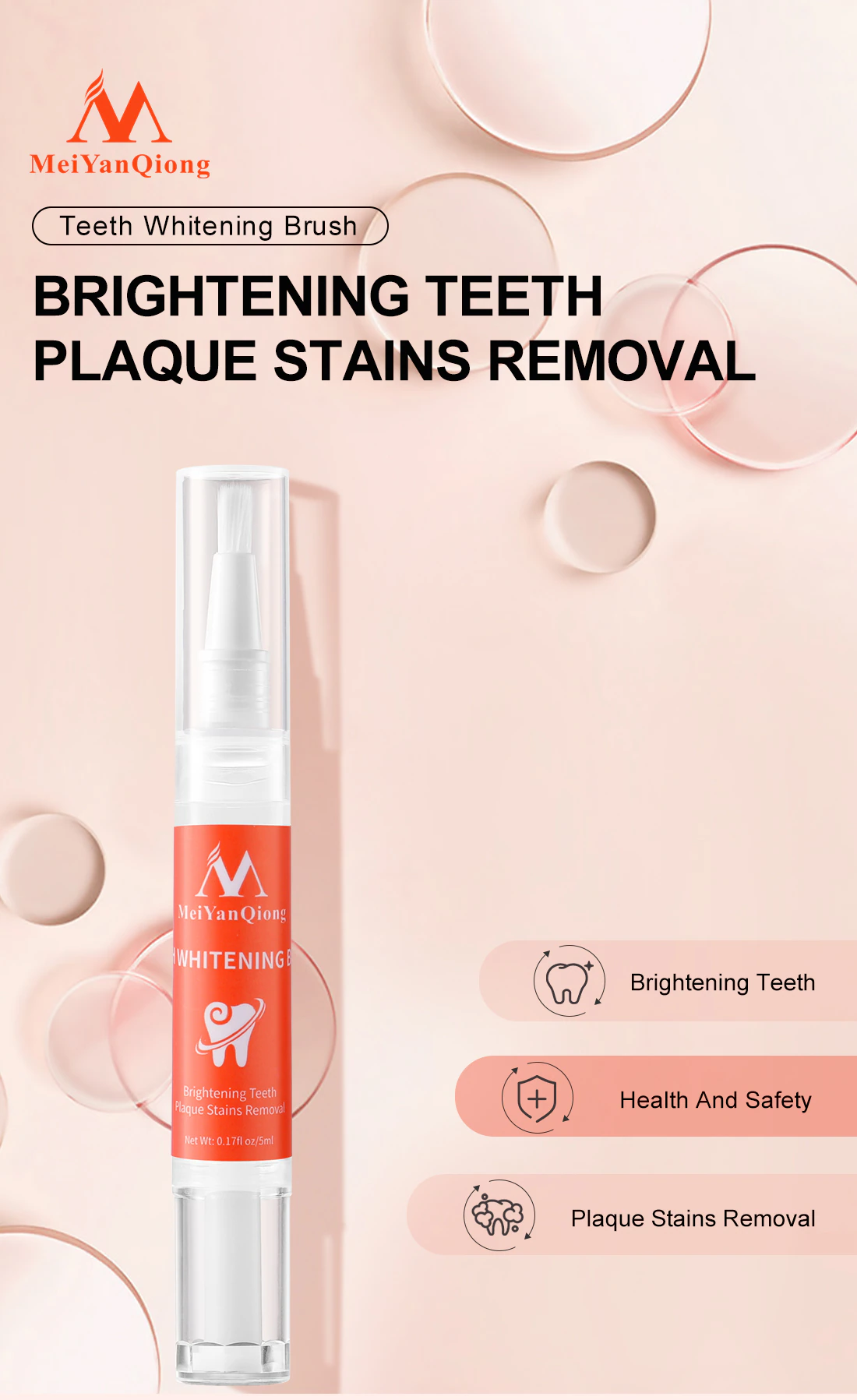 Teeth Pen MeiYanQiong Yellow Teeth Quick-Acting Whitening Serum Teeth Cleaner Tartar Remover Brightening Instant Whitening Artif