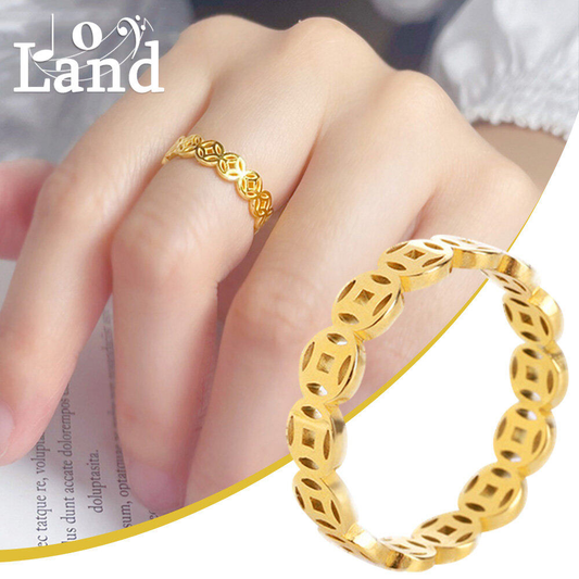 LUCKY CHARM MONEY CATCHER STAINLESS CHARM RING