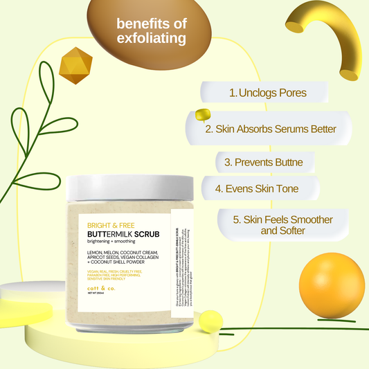 CATT & CO. BRIGHT & FREE BUTT-ERMILK SCRUB