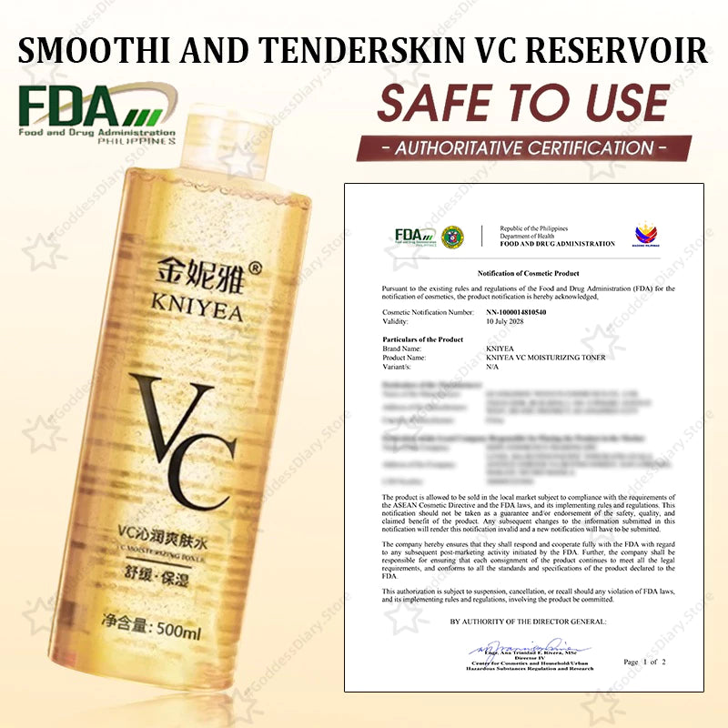Buy 1 Take 2! Beauty Set Vitamin C Toner Intensive Whitening Remove Acne Pimple Marks Soft MinimizePores