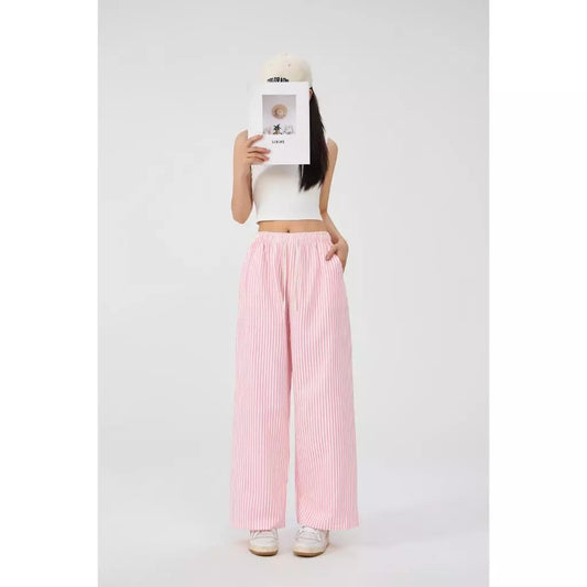 BUY 1 TAKE 1 Double-Pocket Women’s Vertical Stripe Straight-Leg Pants Slim Fit Casual Wear