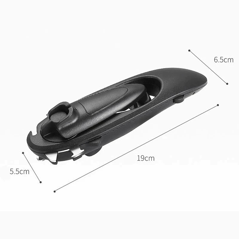 Multifunctional 8 in 1 Manual Can Opener Ergonomic Bottle Opener with Rotary Handle Portable Beer