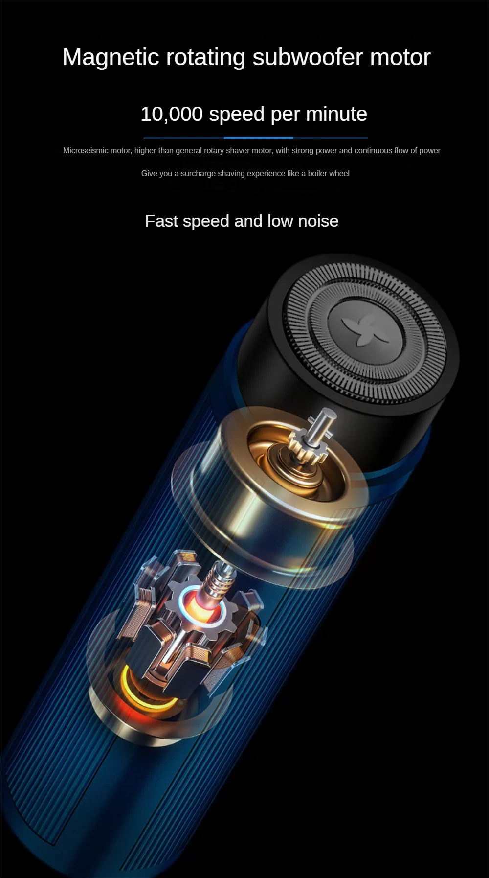 Authentic Electric Travel Shaver Painless Cordless Trimmer Rechargeable Shaver For Men
