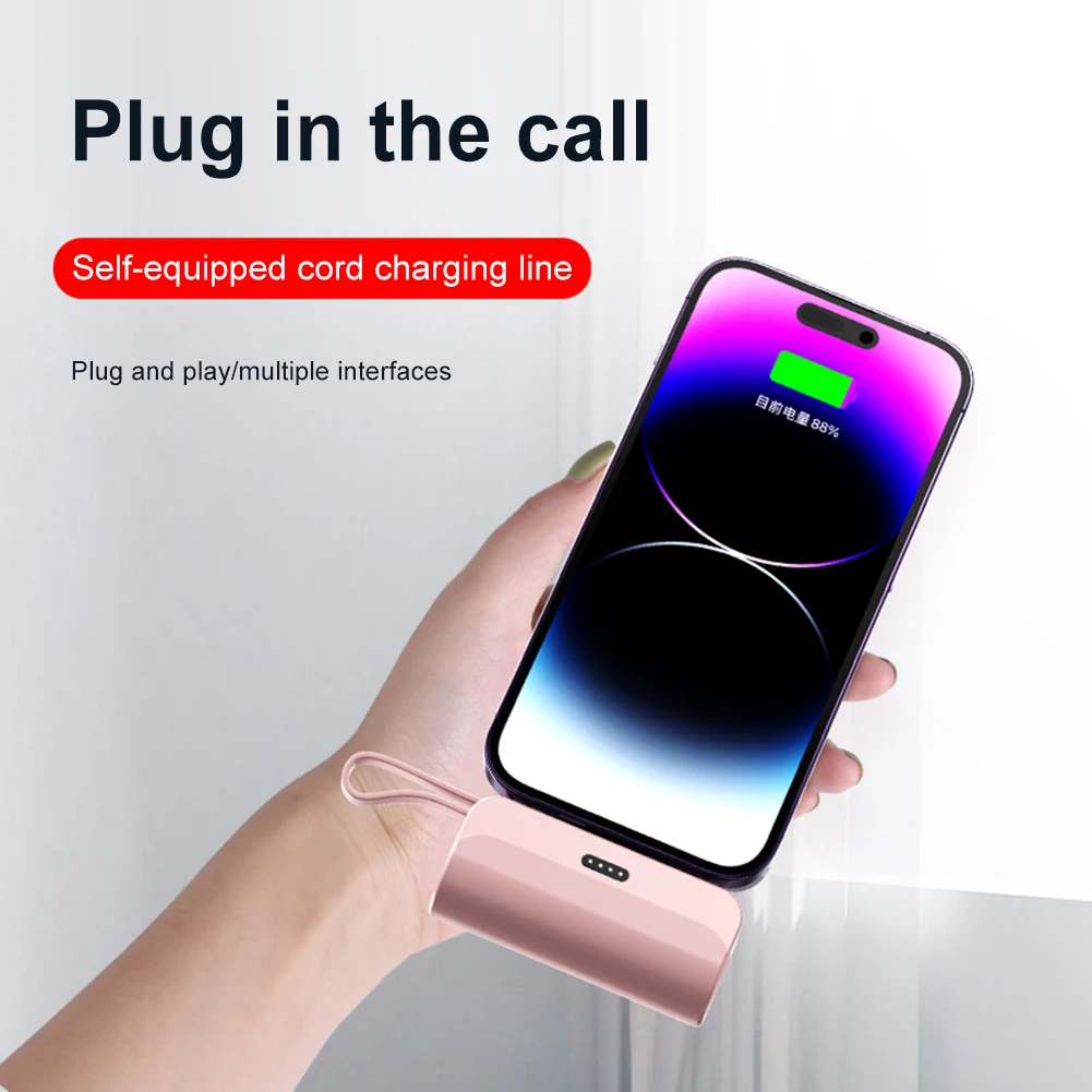 Mini 5000mAh Pocket Power Bank
