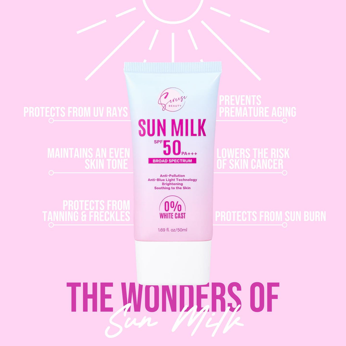 SEREESE BEAUTY SUN MILK SPF 50