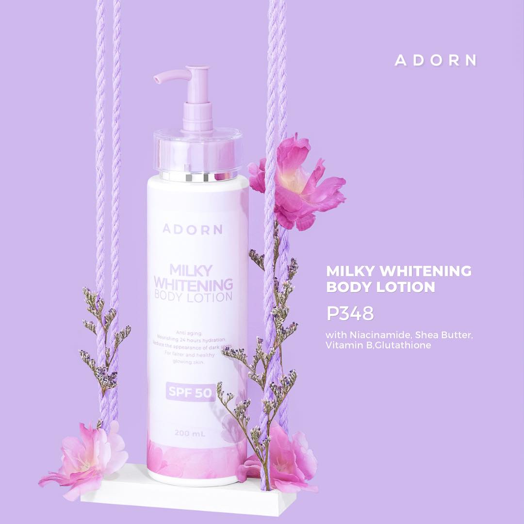ADORN MILKY WHITENING BODY LOTION SPF50 200ML