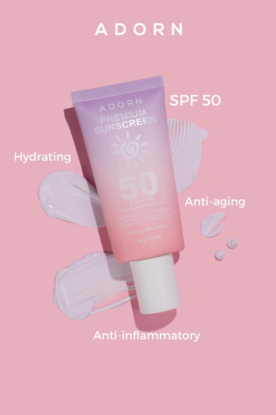 ADORN PREMIUM SUNSCREEN SPF 50 PA+++
