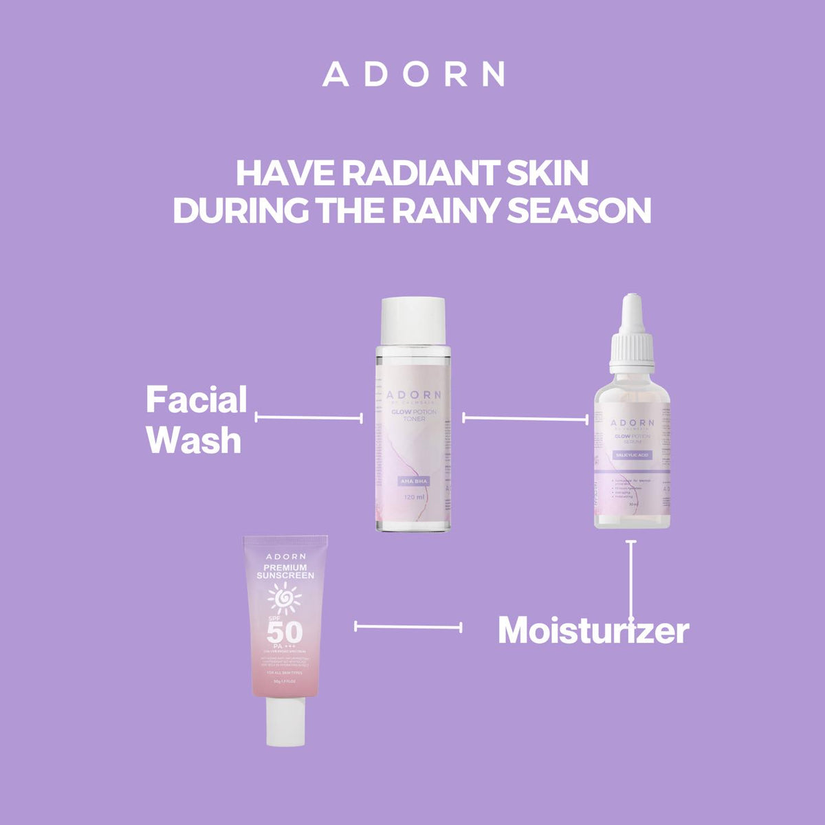 ADORN PREMIUM SUNSCREEN SPF 50 PA+++