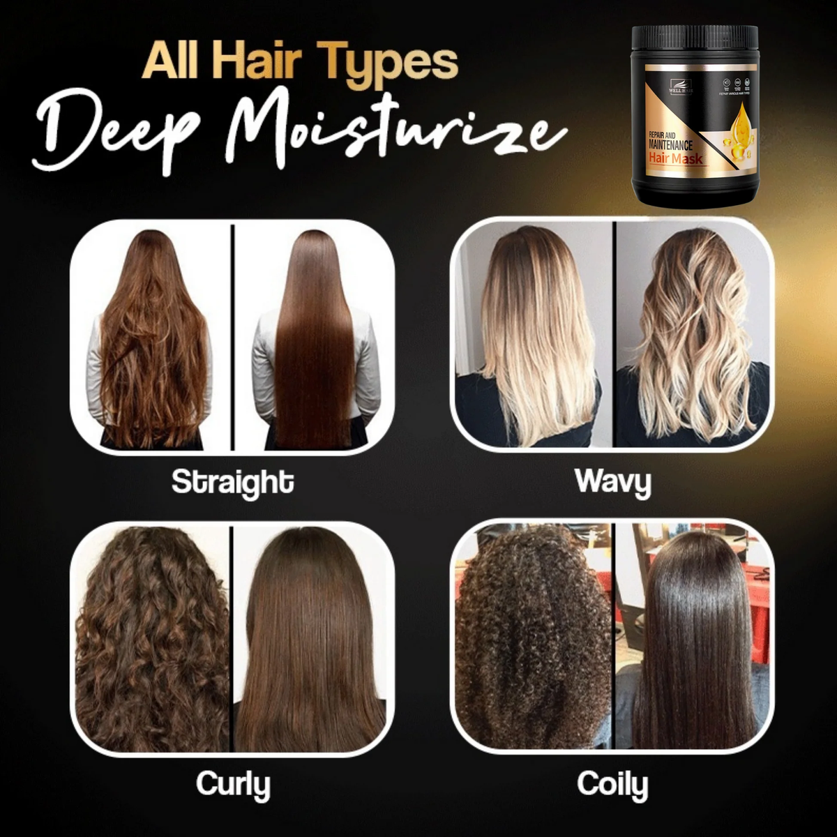Trending Hair Mask! Repair And Maintenance Hair Mask 1000g