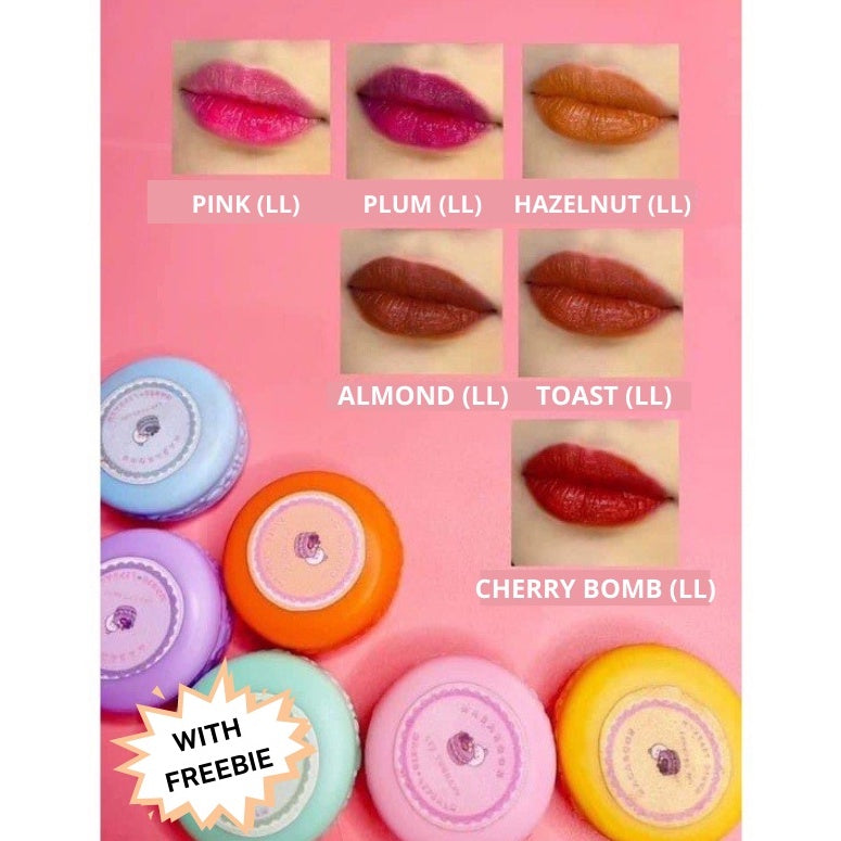 M.Q Cosmetics Macaroon Lip Therapy Long Lasting with SPATULA