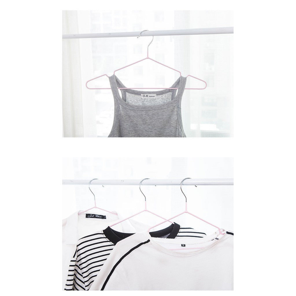 Trending Item! Premium Colorful Stainless Steel Korean Style Non Slip Wire Hangers