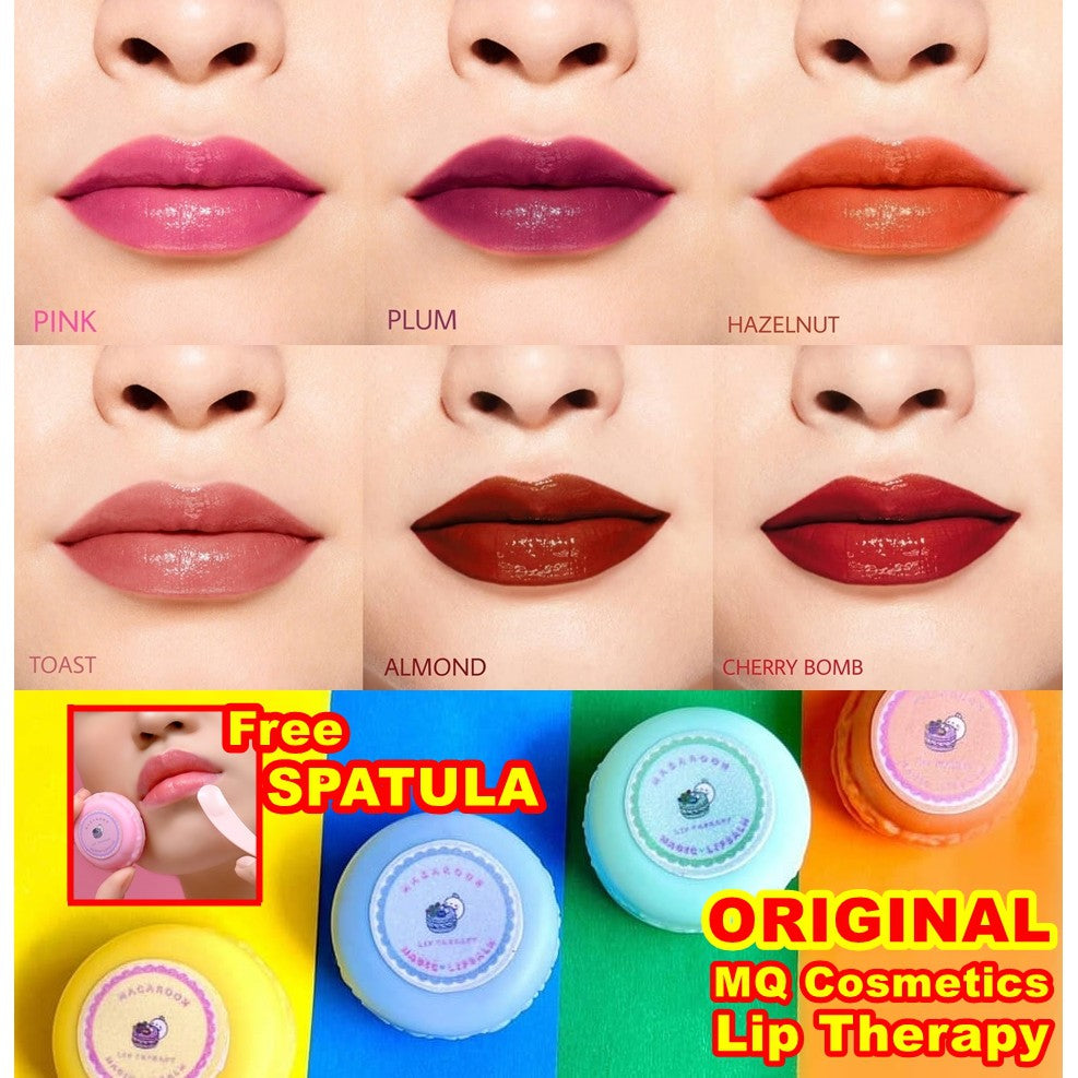 M.Q Cosmetics Macaroon Lip Therapy Long Lasting with SPATULA