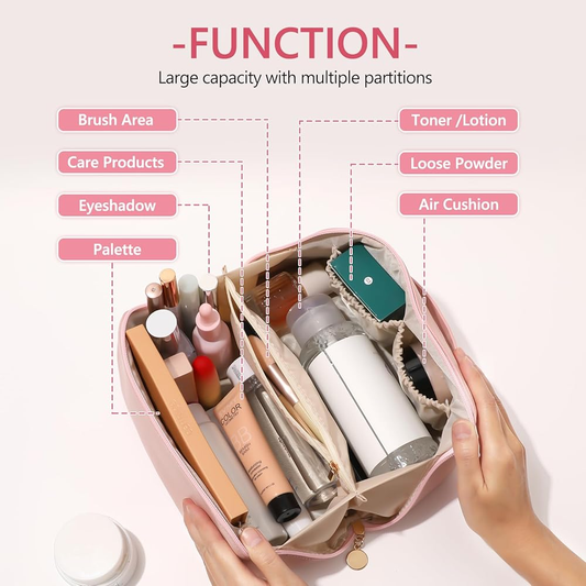 Luxury Cosmetic Travel Bag Pouch Makeup Organizer