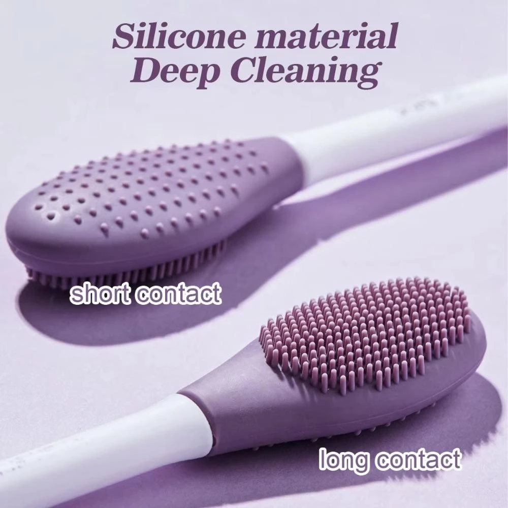 Facial Brushes Exfoliating Double Head Facial Clean Brush Silicone Skin Care Tools
