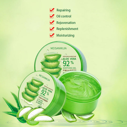Aloe Gel Moisturizing Face Cream Whitening Sun Repair Skincare Sleeping Cover Skin Care Product Women Cosmetics Supplies300g