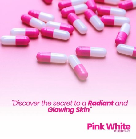 HONEST GLOW PINK WHITE CAPSULE