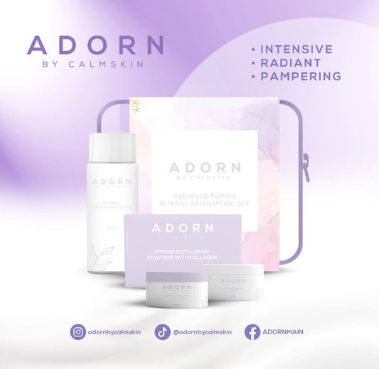 ADORN REJUVENATING SET RADIANCE POTION INTENSE EXFOLIATING