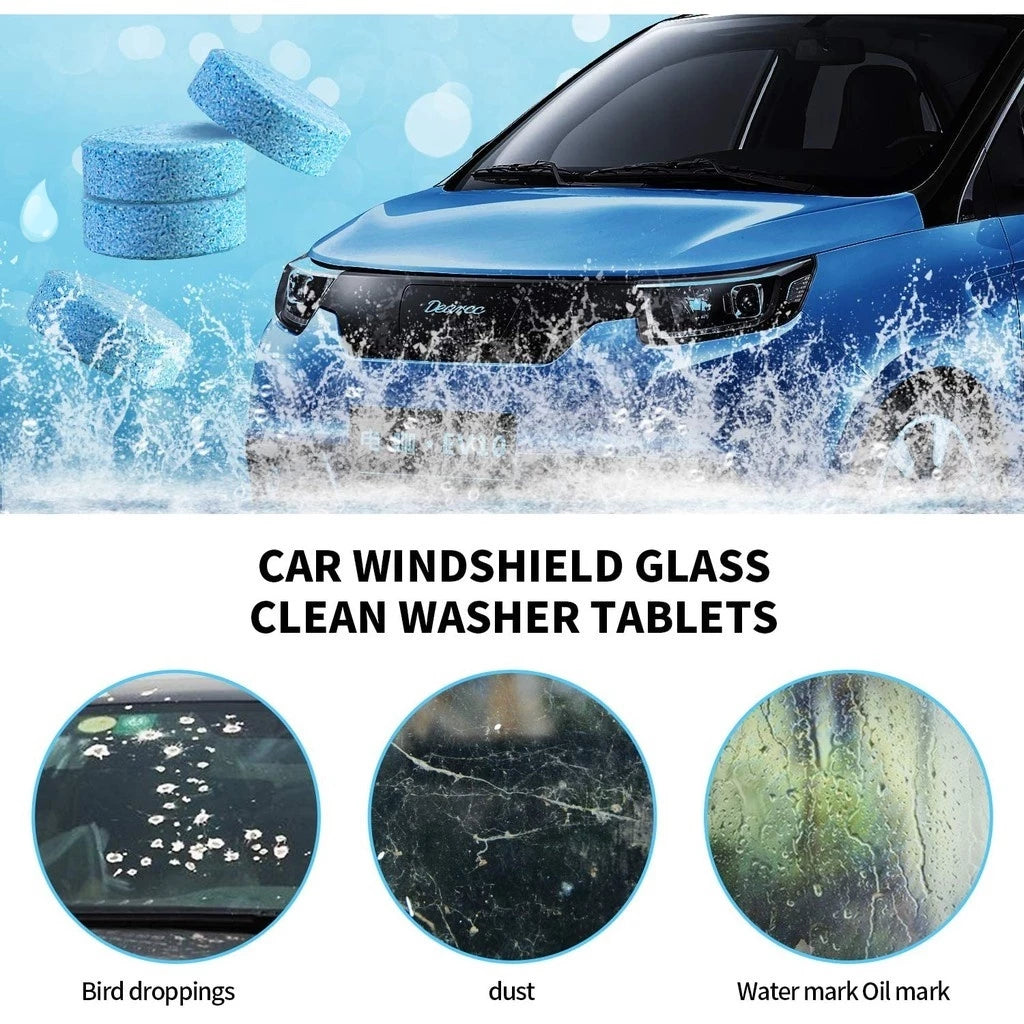 Wiper Fluid Car Windshield Glass Washer Concentrated Window Cleaner Tablets Solid
