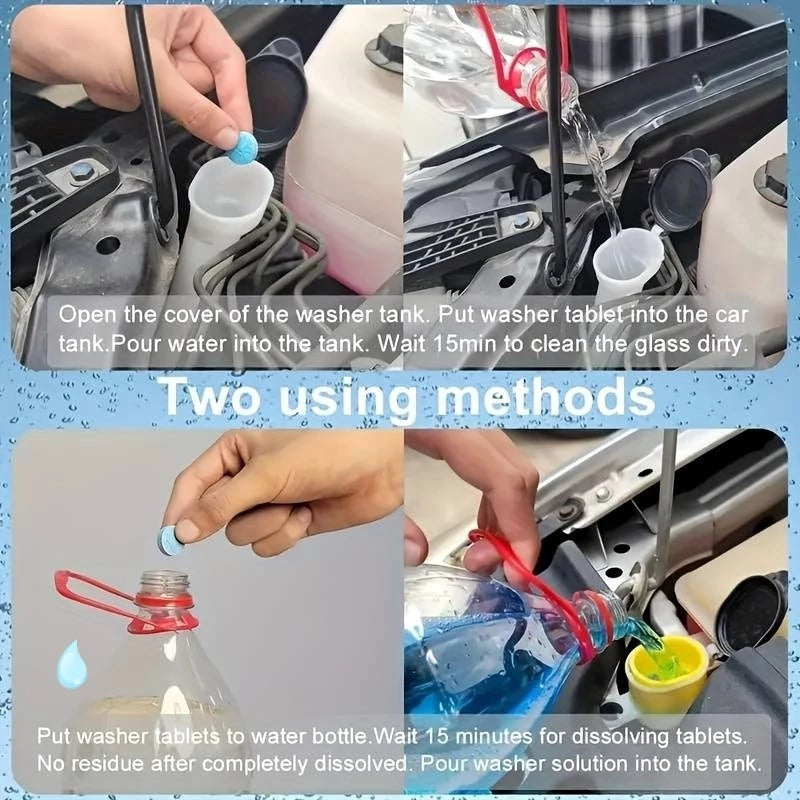 Wiper Fluid Car Windshield Glass Washer Concentrated Window Cleaner Tablets Solid