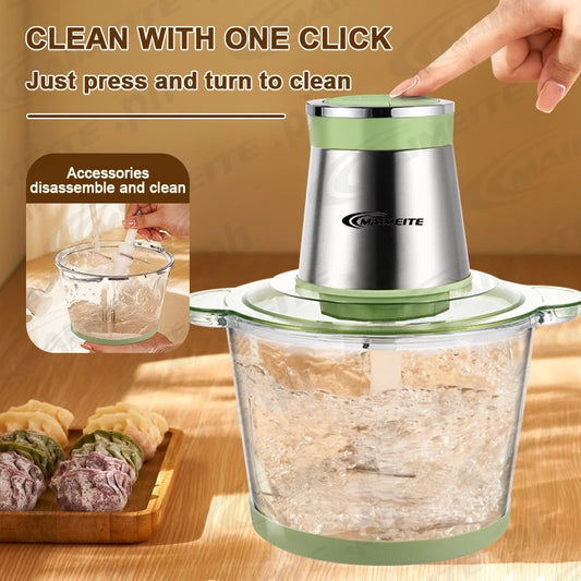 Maimeite Meat Grinder 4L/3L Multifunctional Food Processor 2-Speed AdjustmentFood Mixer Electric Meat Grinder