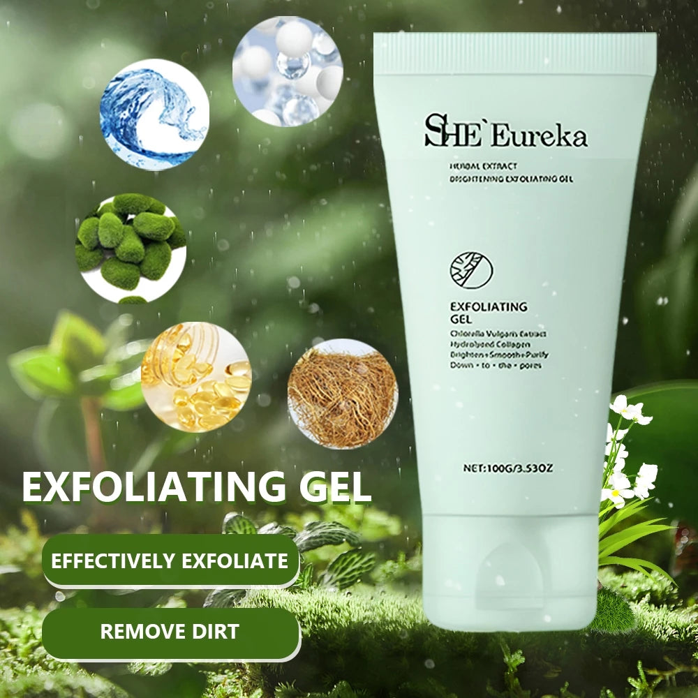 (BUY 1 TAKE 1) She Eureka Exfoliating Gel 100g Gently Cleans Closed Black Mouth Shrinks Pore Exfoliate