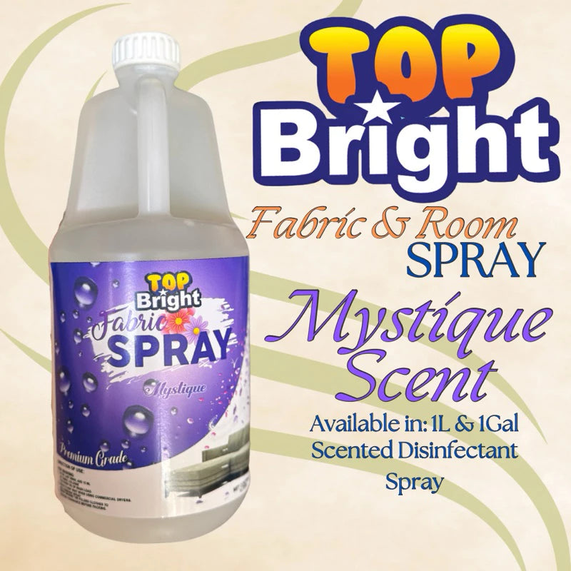 TOP BRIGHT Fabric Spray - Laundry & Linen|Room|Car|Alcohol Base Disinfectant - Long lasting effect