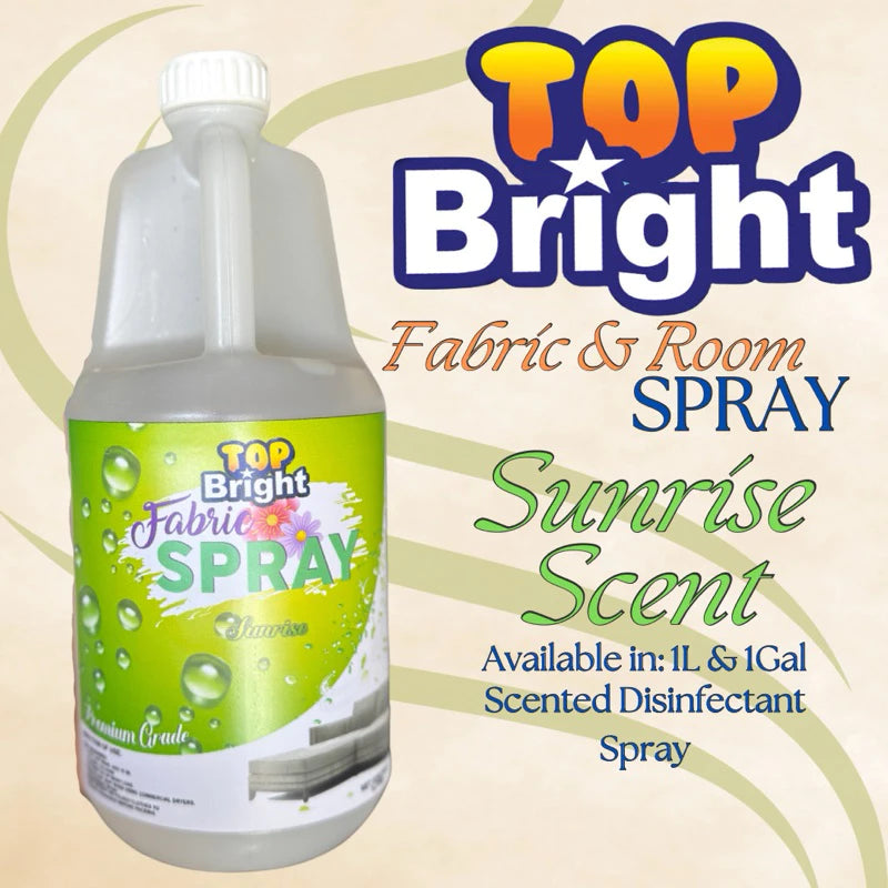 TOP BRIGHT Fabric Spray - Laundry & Linen|Room|Car|Alcohol Base Disinfectant - Long lasting effect