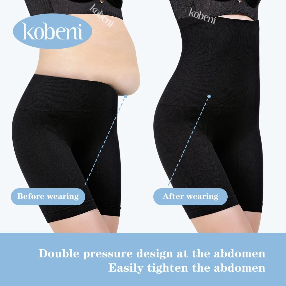 Kobeni Body Shaper Waist Slimming Panties High-Waist Butt Lifting Tummy Control Shapewear For Women