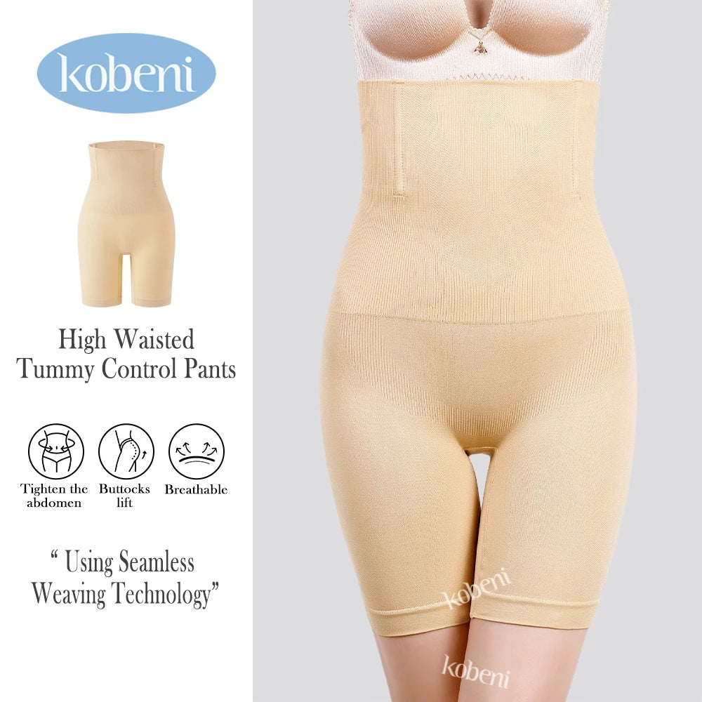 Kobeni Body Shaper Waist Slimming Panties High-Waist Butt Lifting Tummy Control Shapewear For Women