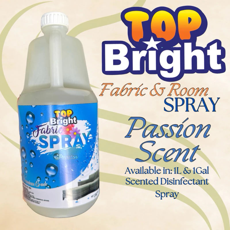 TOP BRIGHT Fabric Spray - Laundry & Linen|Room|Car|Alcohol Base Disinfectant - Long lasting effect