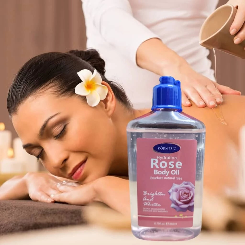KORMESIC Body Oil Moisturizer Improves Skin Texture & Brightening Lightweight Non-Greasy 260ML