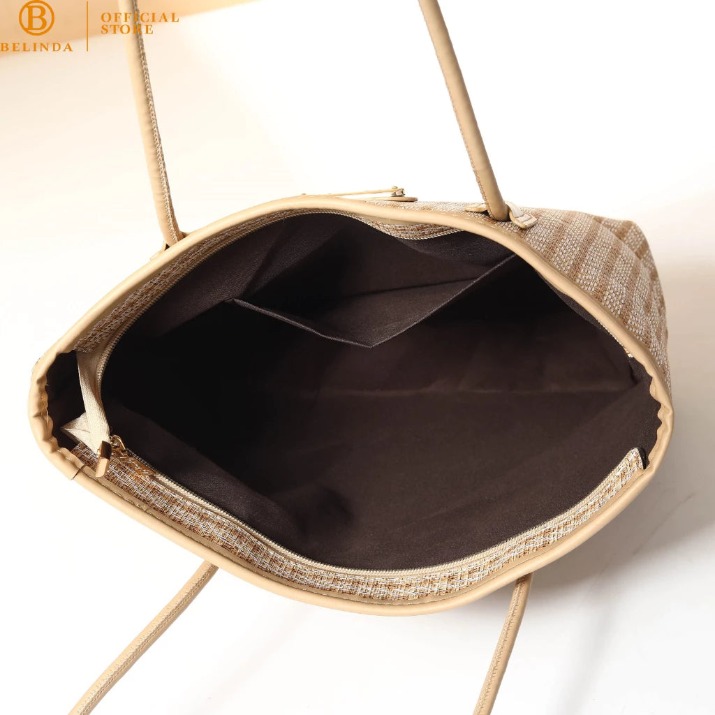 BELINDA Totebag For Woman Large Capacity Leather Office College Student School Shoulde Bag CP160