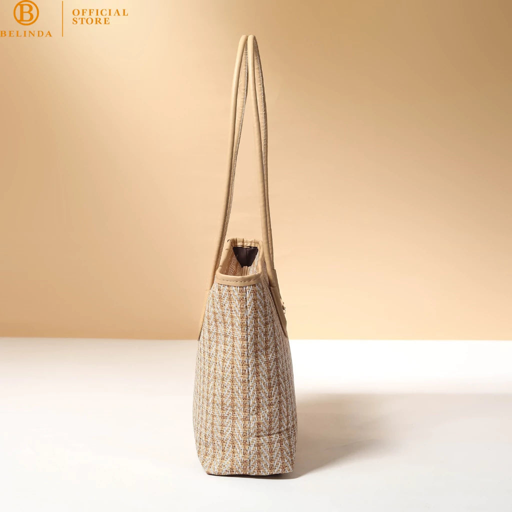 BELINDA Totebag For Woman Large Capacity Leather Office College Student School Shoulde Bag CP160