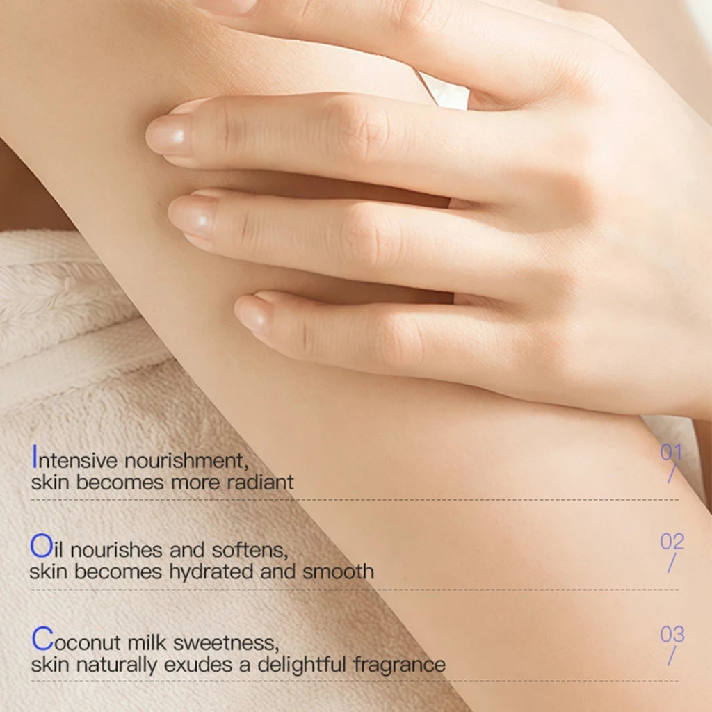KORMESIC Body Oil Moisturizer Improves Skin Texture & Brightening Lightweight Non-Greasy 260ML