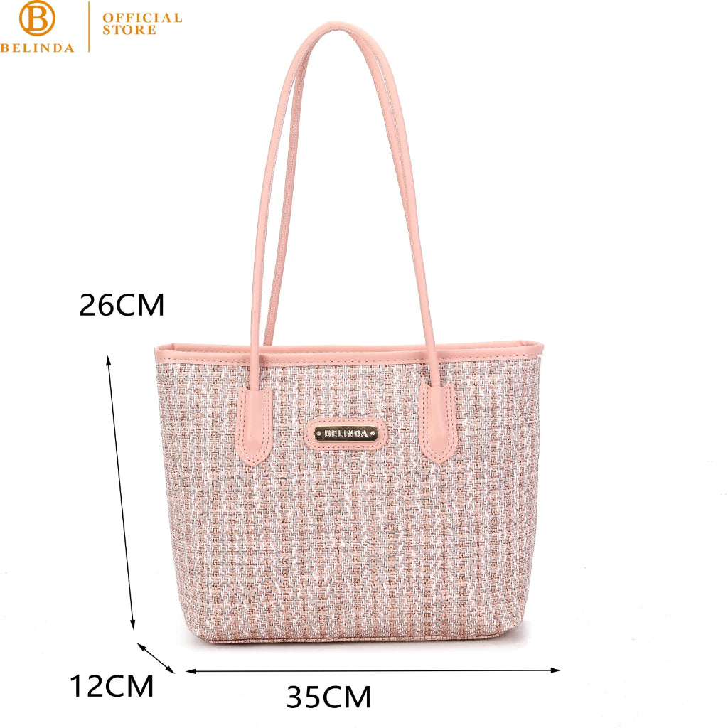 BELINDA Totebag For Woman Large Capacity Leather Office College Student School Shoulde Bag CP160