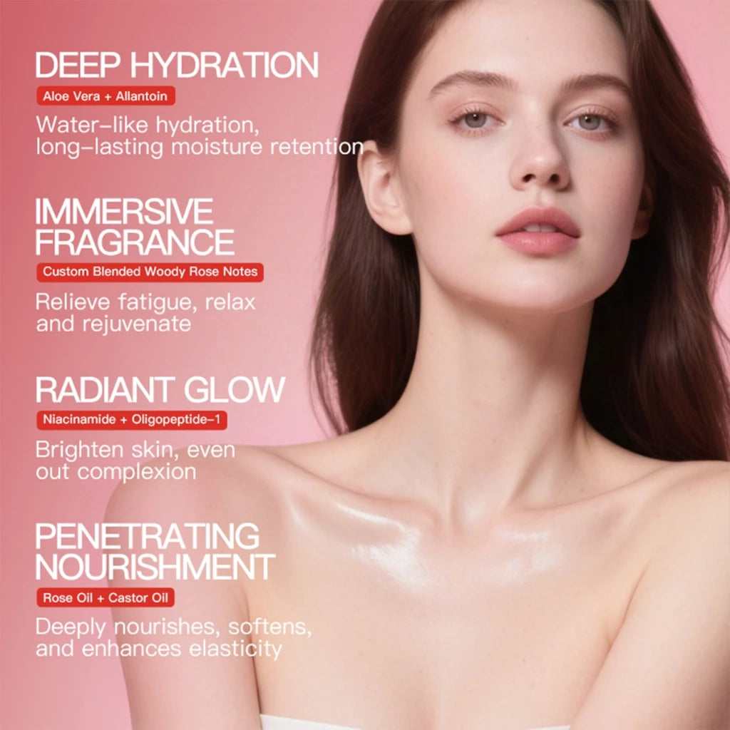 KORMESIC Body Oil Moisturizer Improves Skin Texture & Brightening Lightweight Non-Greasy 260ML