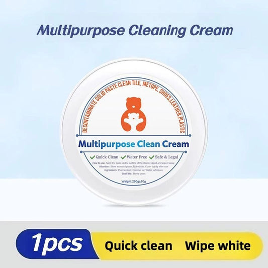 Multi-Purpose Shoe Cleaning Cream Water-Free Clean Quick Clean Wipe Powerful Decontamination