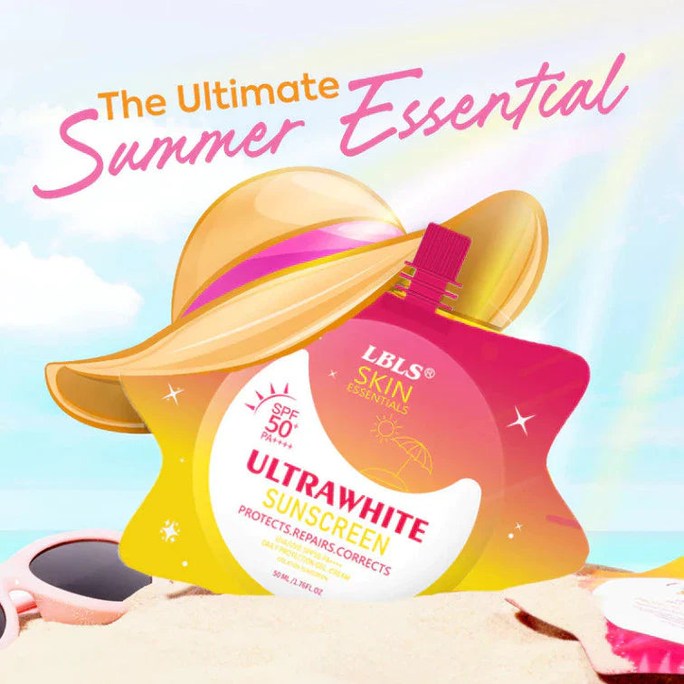 【BUY1 TAKE2】LB-LS Ultra White Sunscreen Whitening essential High protection spf50 sunblock50g