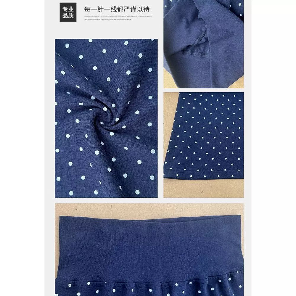 Women's High Waist Polka Dot Flared Leg Pants, Stretch Slim Fit Casual Yoga Sport Pant for Spring Summer
