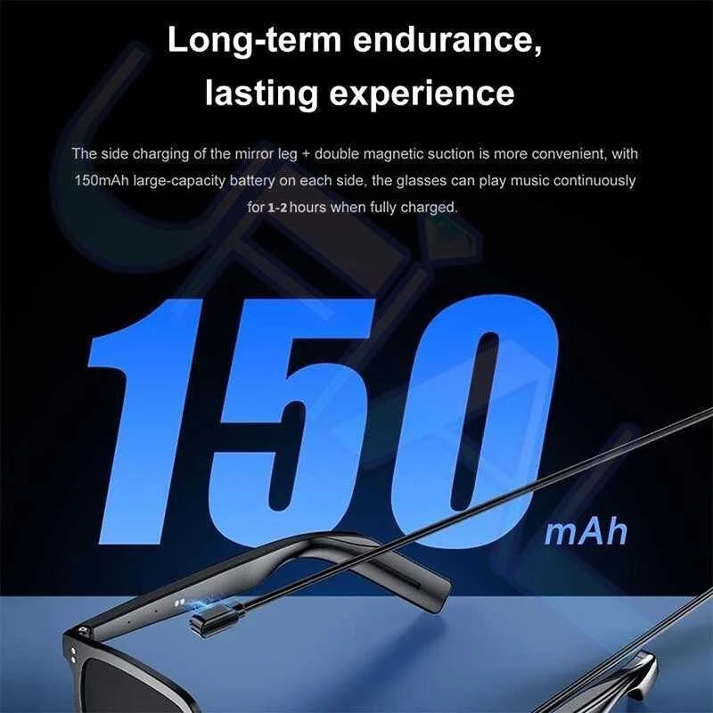 V1 Pro Smart Glasses Wireless Bluetooth Sunglasses Remote Control Photography Music Voice Assis